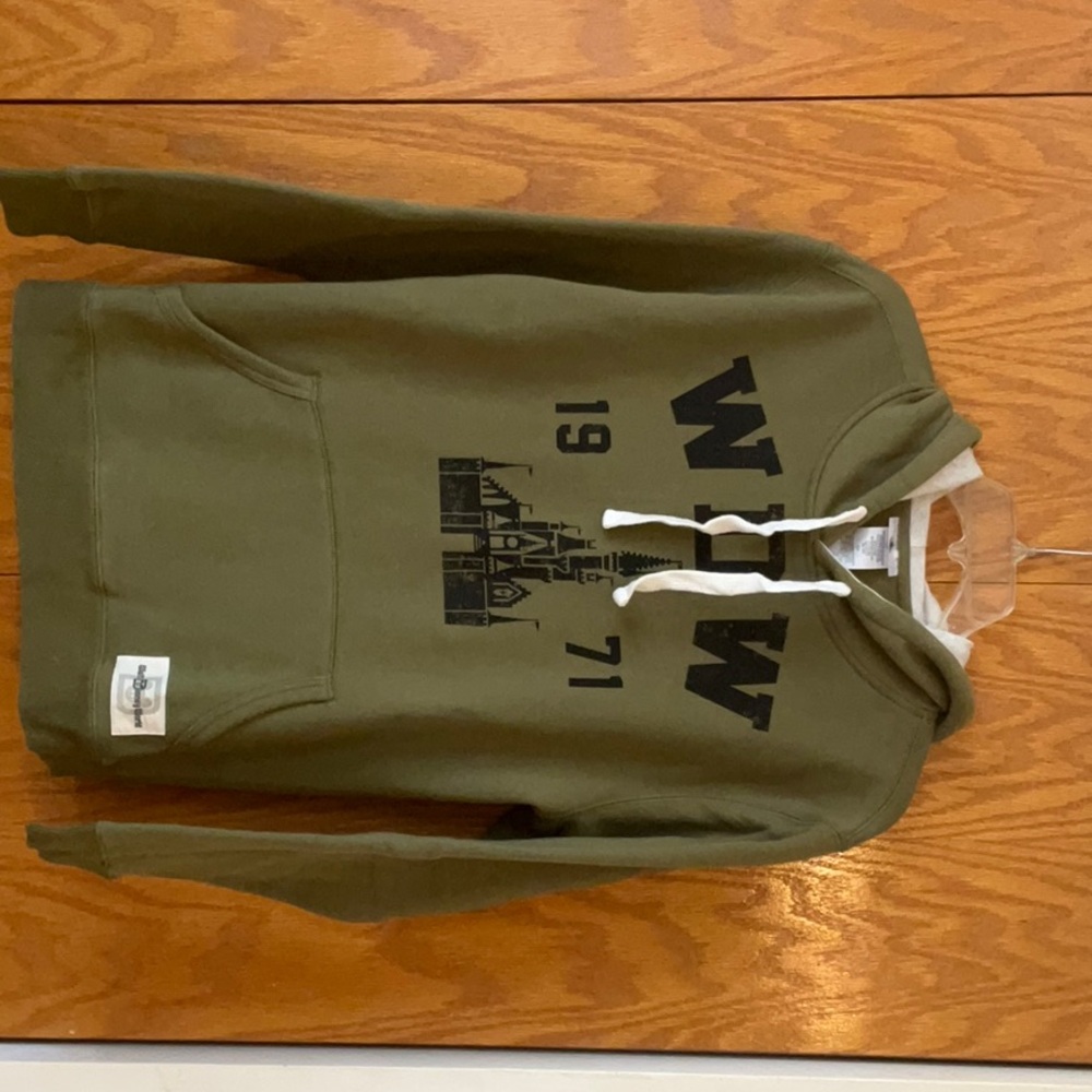 Men's Olive Green Graphic Hoodie